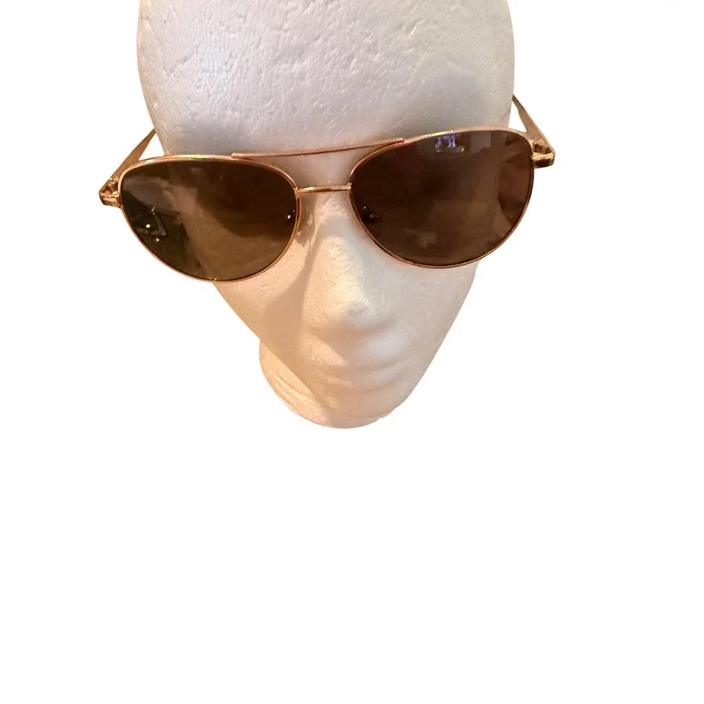 Foster Grant Prelude Rose Polarized Aviator Sunglasses‎ Classic Coastal Chic